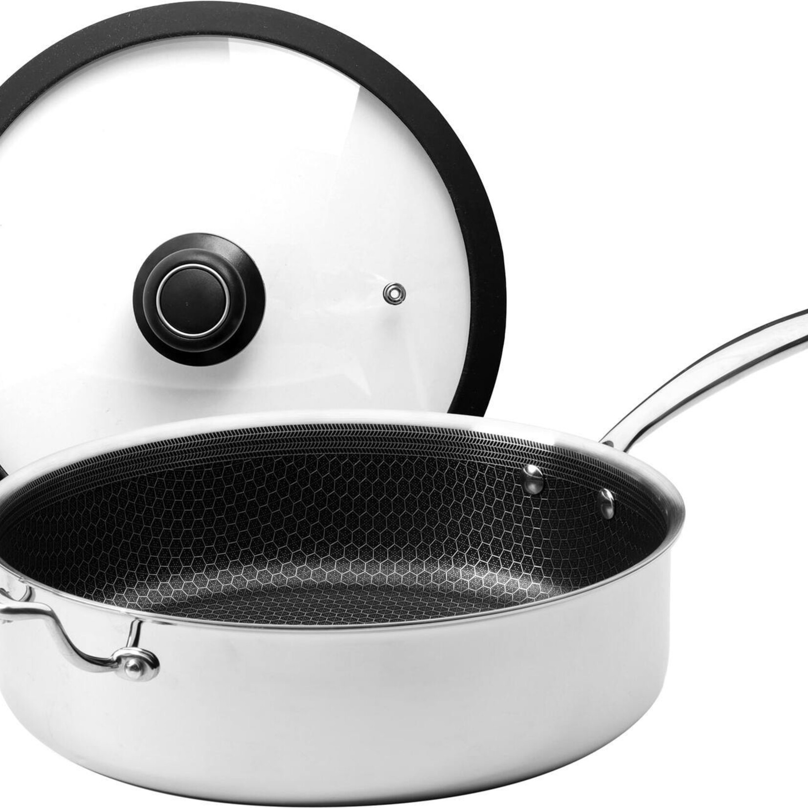 Frieling Black Cube Quick Release Sauté Pan w/ Lid, 11" dia., 4.5 qt.