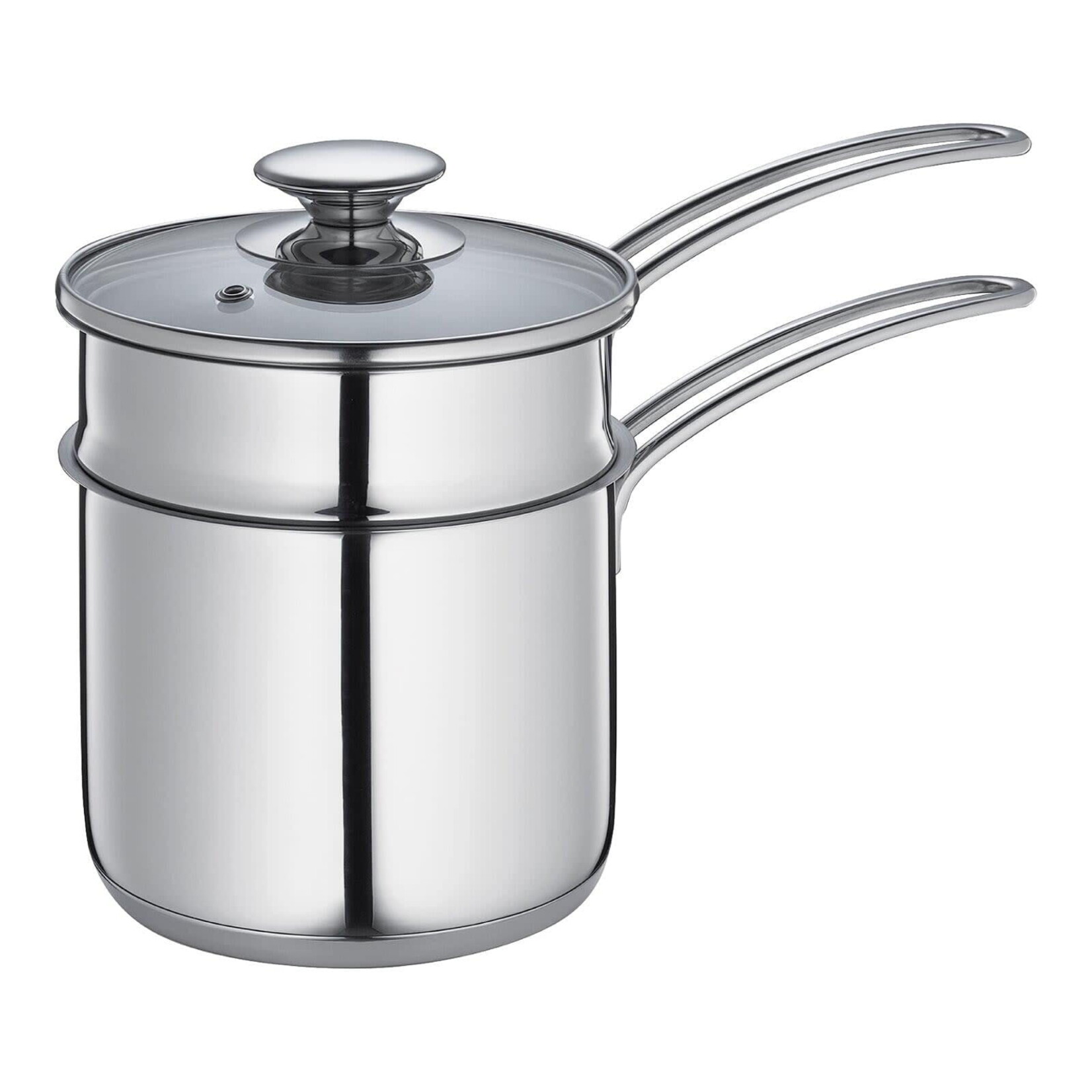 Frieling "Mini" Double Boiler Set w/ Glass Lid, 1.6 qt., 5.5" dia. | Frieling