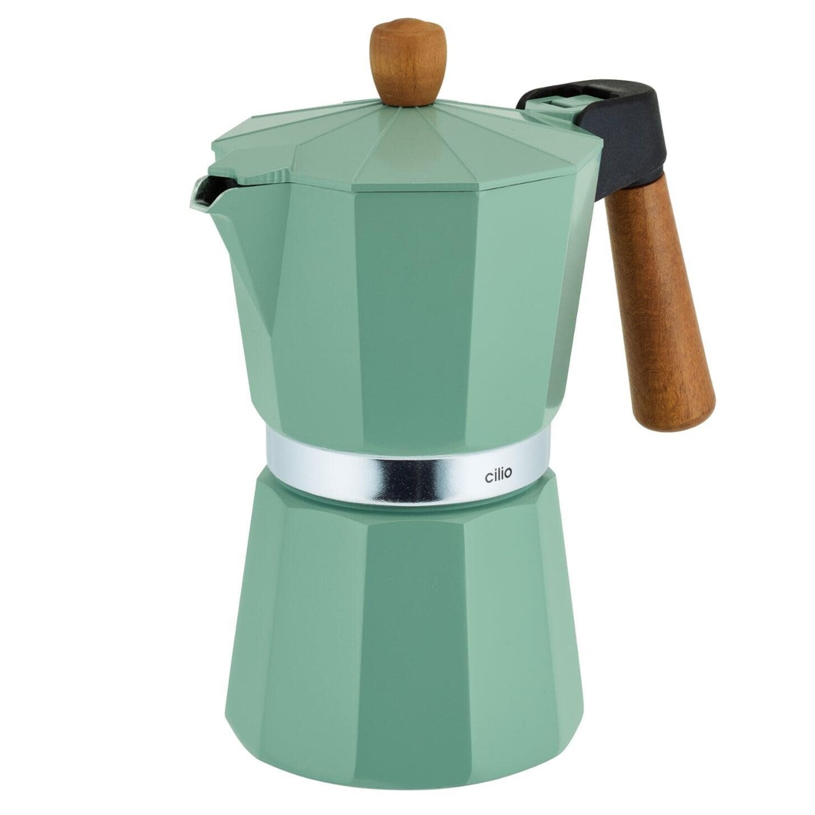Frieling "Legno" Espresso Maker, Mint, 15 fl. oz. | Frieling