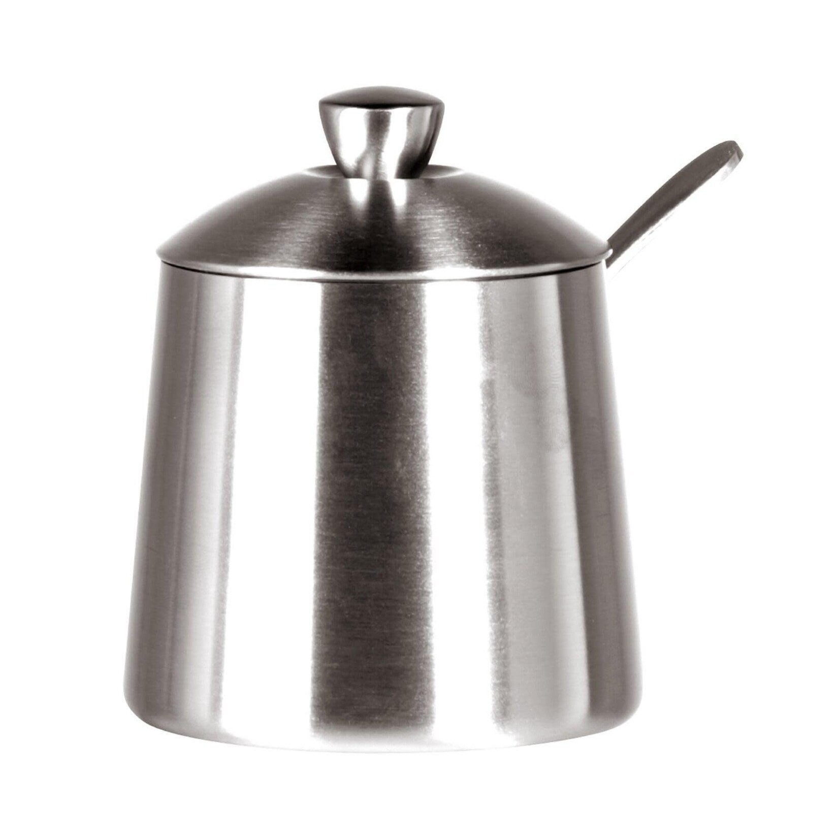 Frieling Sugar Bowl w/ Spoon, Brushed Finish, 10 fl. oz. | Frieling