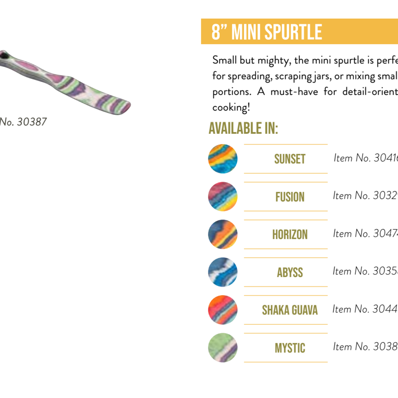 Current Roots Shakka Guava 8" Mini Spurtle, Island Bamboo | Current Roots