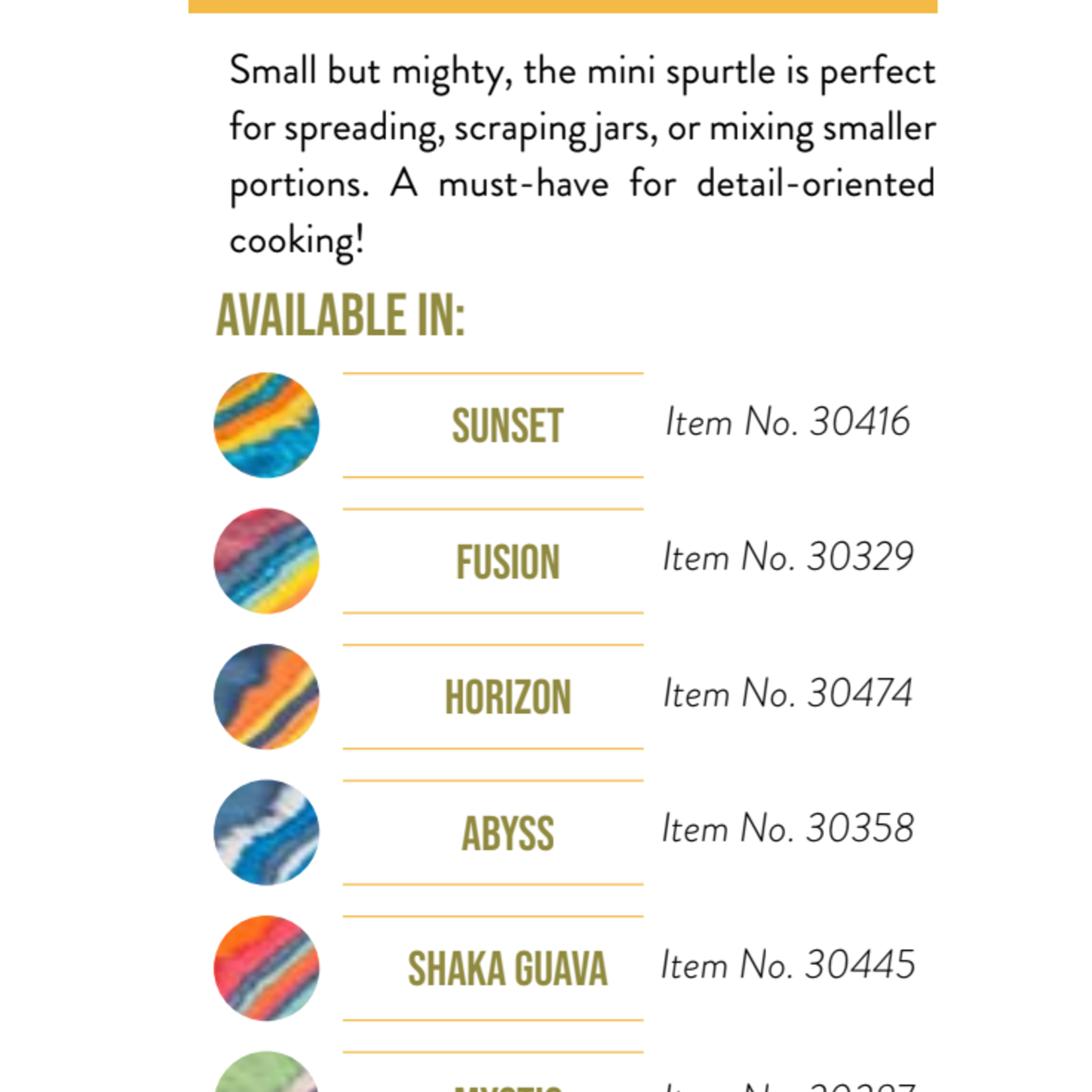 Current Roots Fusion 8" Mini Spurtle, Island Bamboo | Current Roots