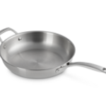 Le Creuset Essential Stainless Steel Shallow Round Fry Pan 11 In  | Le Creuset
