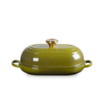 Le Creuset Signature Oval Bread Oven 11.5In Olive Signature Gold Knob  | Le Creuset