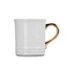 Le Creuset Vancouver Mug Gold Handle 14Oz White  | Le Creuset