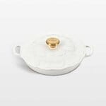 Le Creuset Signature Petal Braiser 2.25Qt White Signature Gold  | Le Creuset