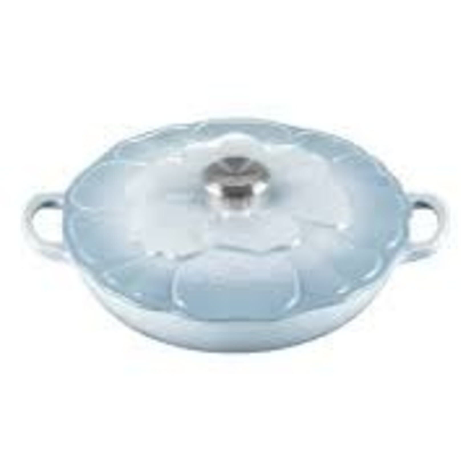 Le Creuset Signature Petal Braiser 2.25Qt Coastal Blue Signature Ss  | Le Creuset