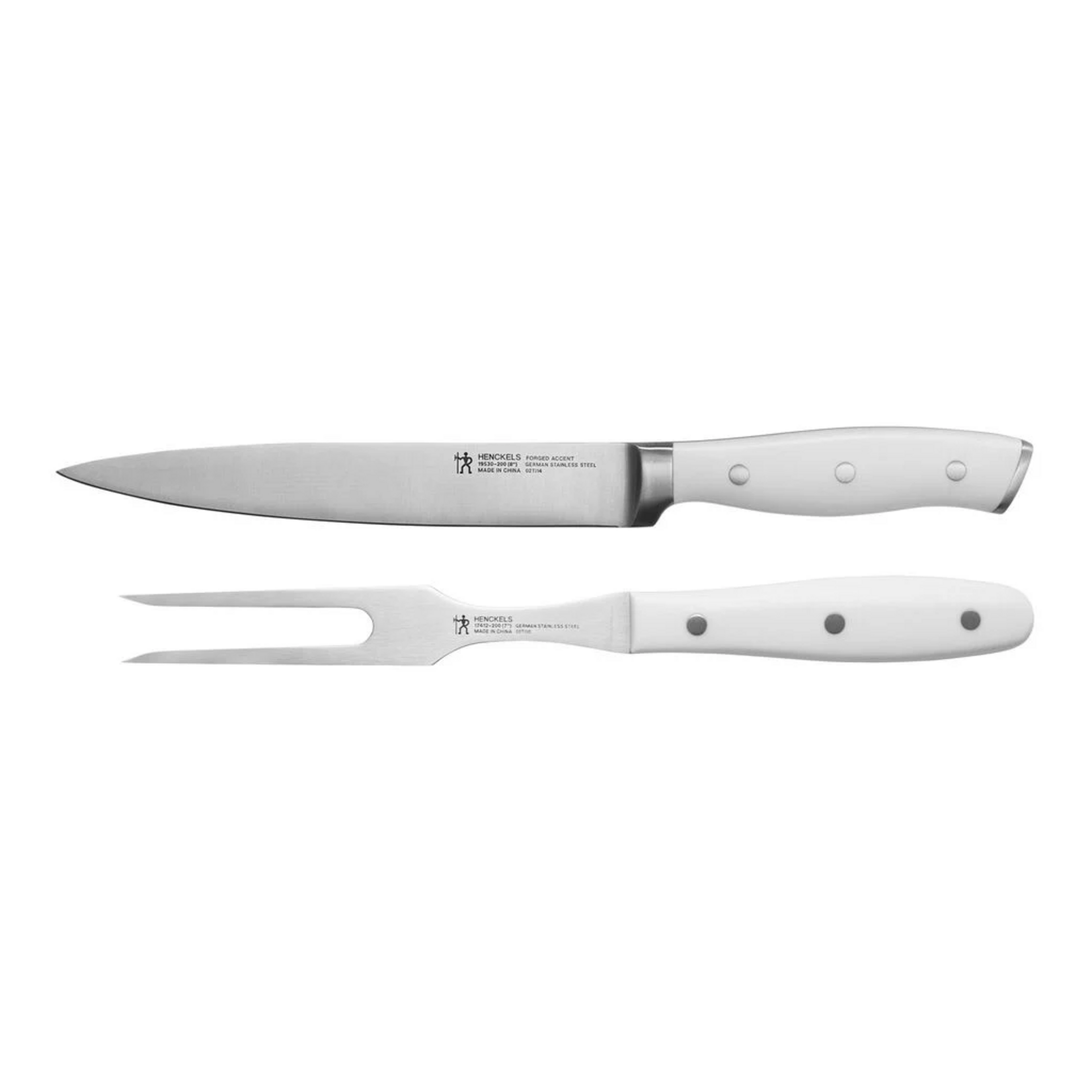 Henckels 2-pc Carving Set- White Handle | Henckels FORGED ACCENT