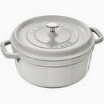 Staub 5.5-qt Round Dutch Oven - White Truffle | Staub