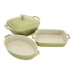 Staub 4-pc Mixed Baking Dish Set - Light Green | Staub