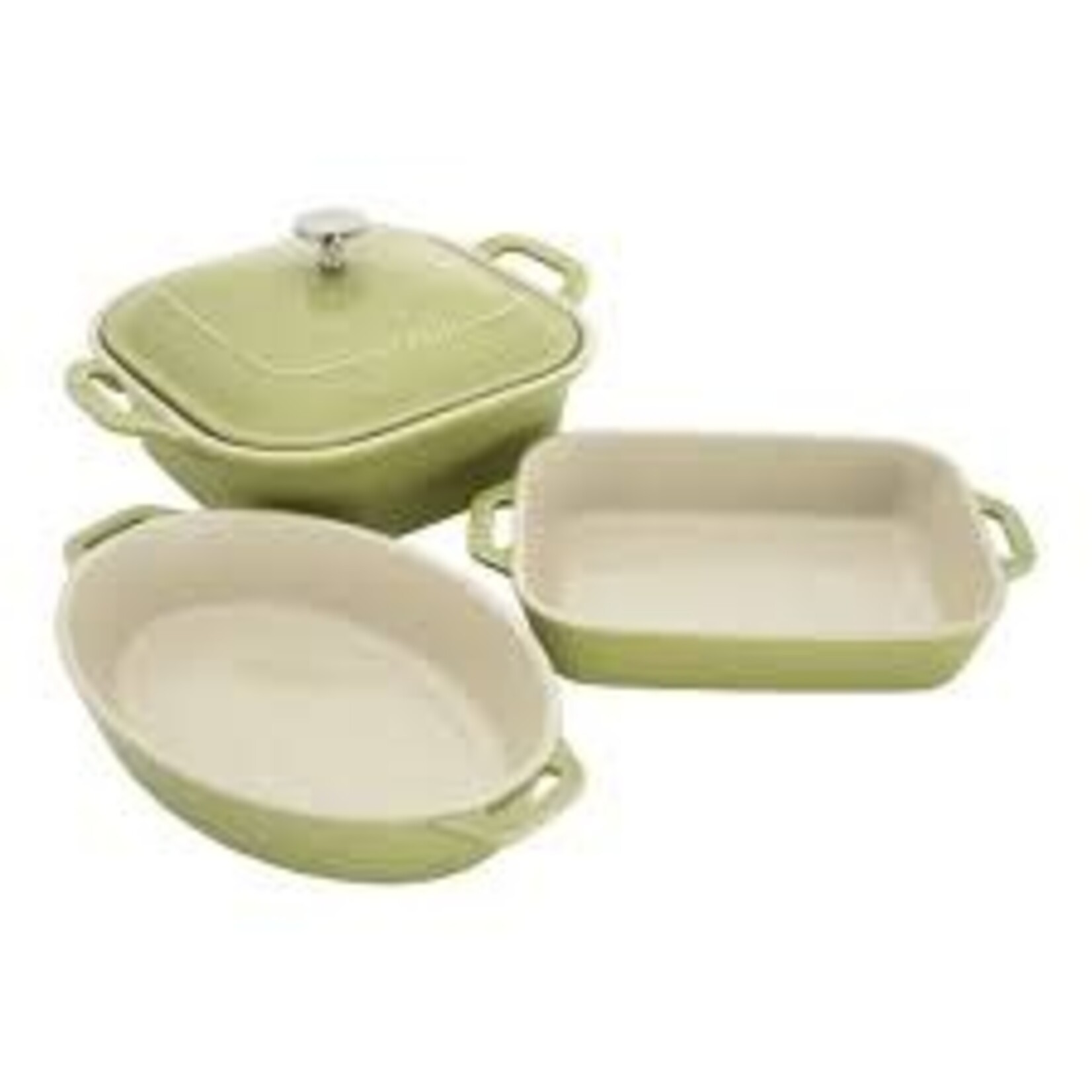 Staub 4-pc Mixed Baking Dish Set - Light Green | Staub
