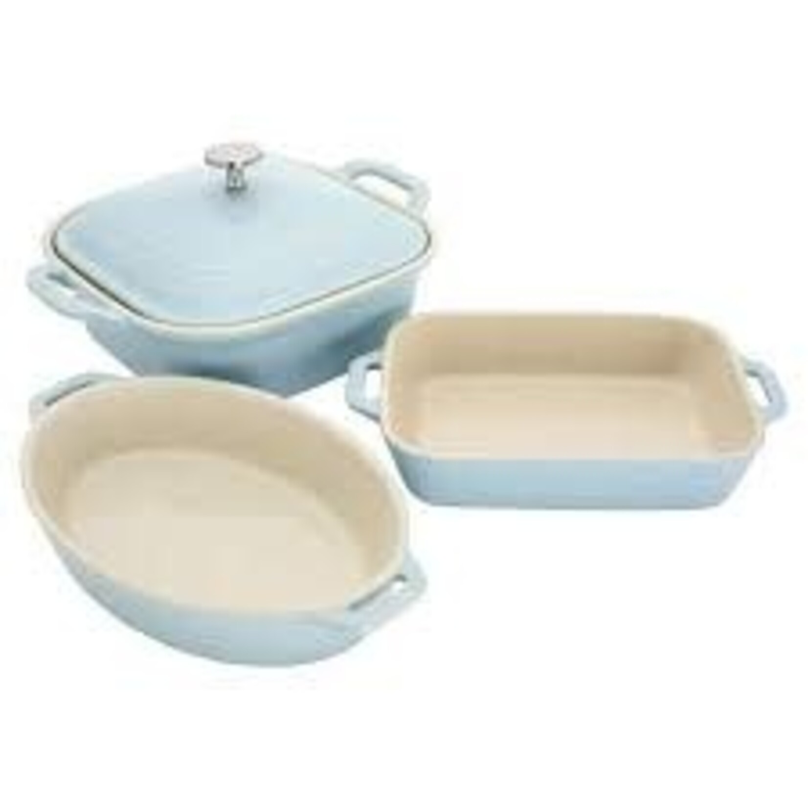 Staub 4-pc Mixed Baking Dish Set - Light Blue | Staub