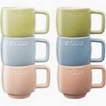 Staub Set of 6 Espresso Cups (3.5oz) Ð Macaron Pastels | Staub