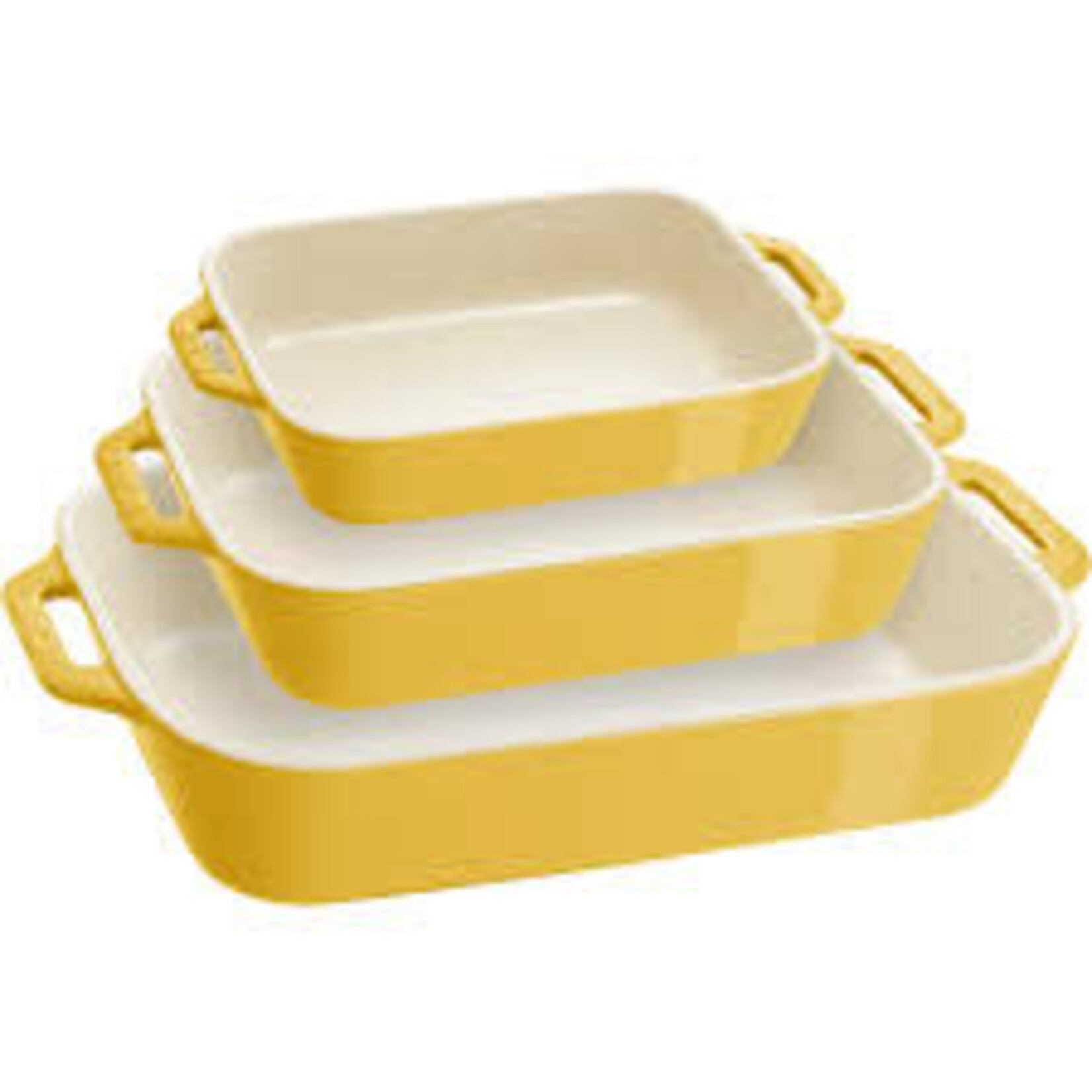Staub 3-pc Rectangular Baking Dish Set - Citron | Staub