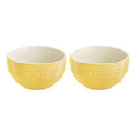 Staub 2-pc Large Universal Bowl Set (6.5-inch/1.25-qt) - Citron | Staub