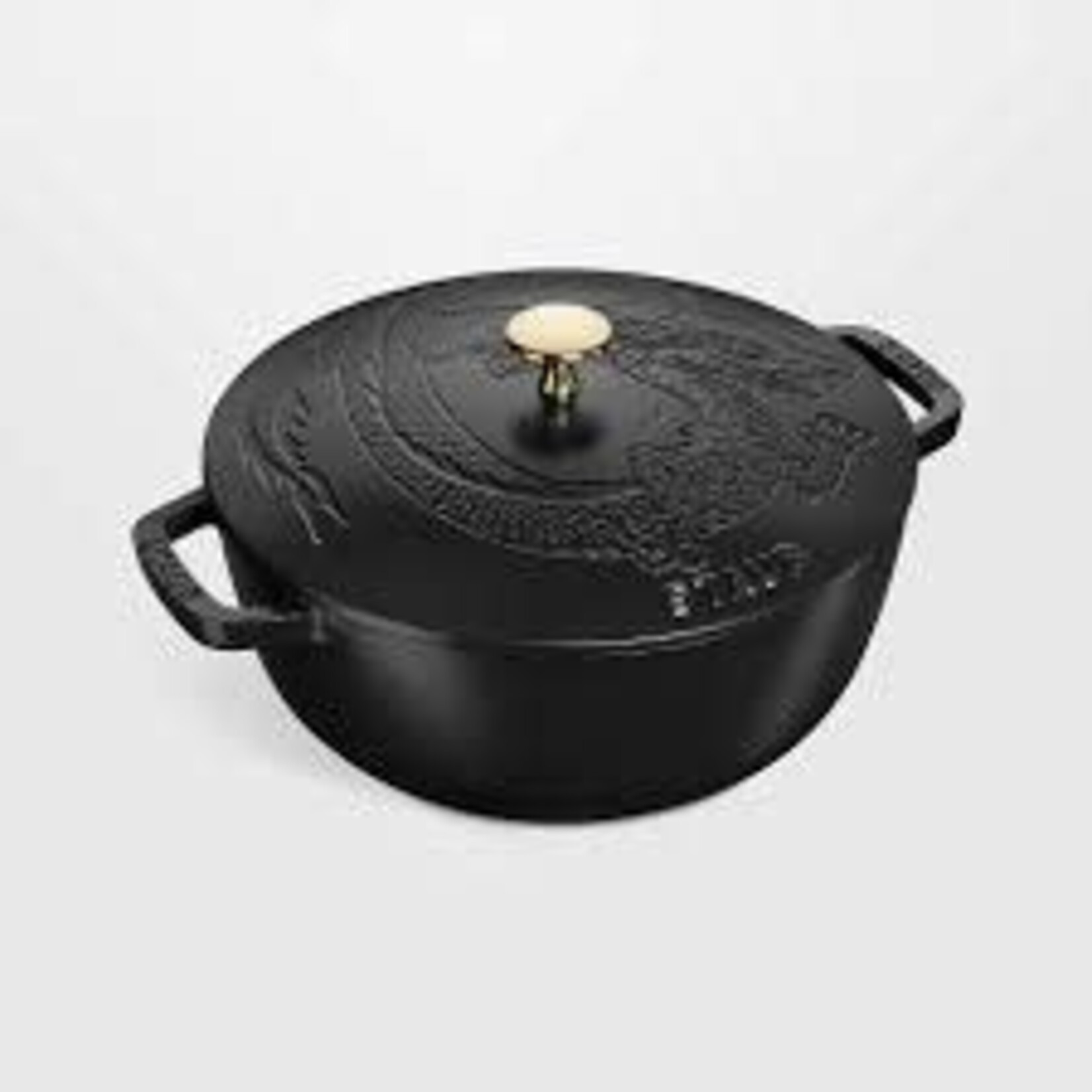 Staub 3.75-qt Essential French Oven With Dragon Lid - Matte Black | Staub