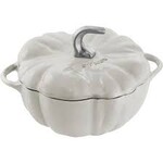 Staub 3.5-qt Pumpkin Cocotte - White Truffle w/ Stainless Stem | Staub