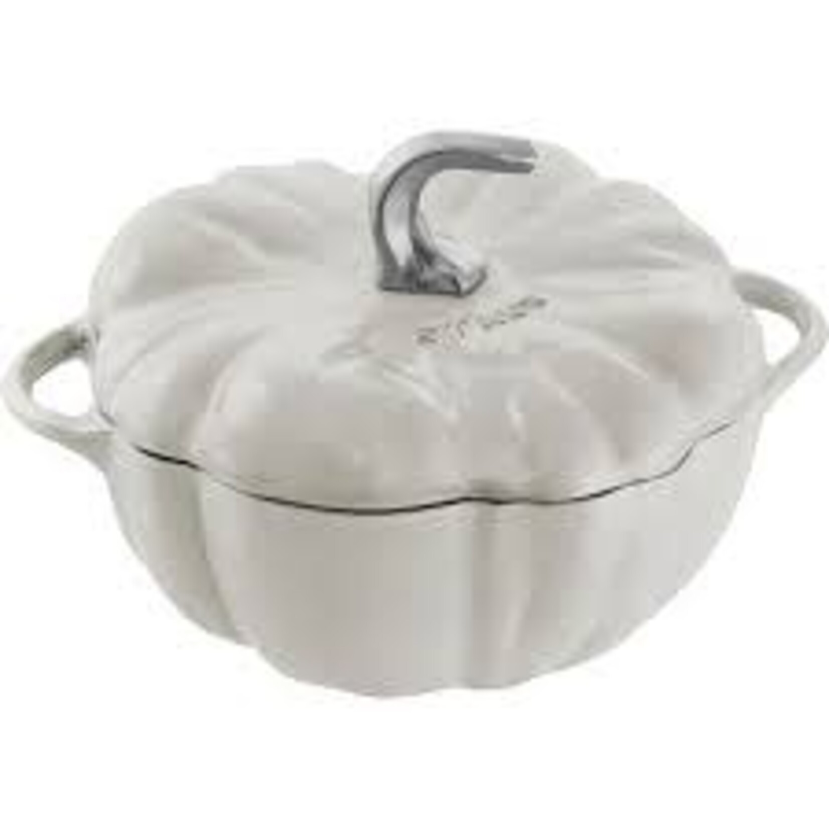 Staub 3.5-qt Pumpkin Cocotte - White Truffle w/ Stainless Stem | Staub