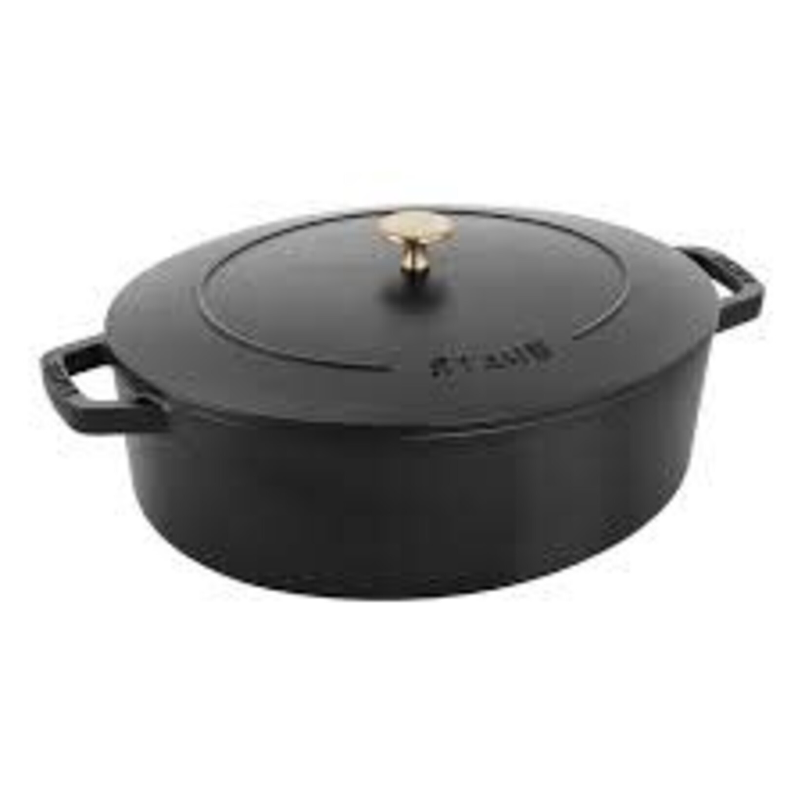 Staub 6.25-qt Wide Oval Dutch Oven - Black | Staub
