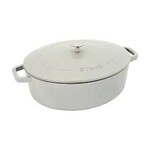 Staub 6.25-qt Wide Oval Dutch Oven - White | Staub