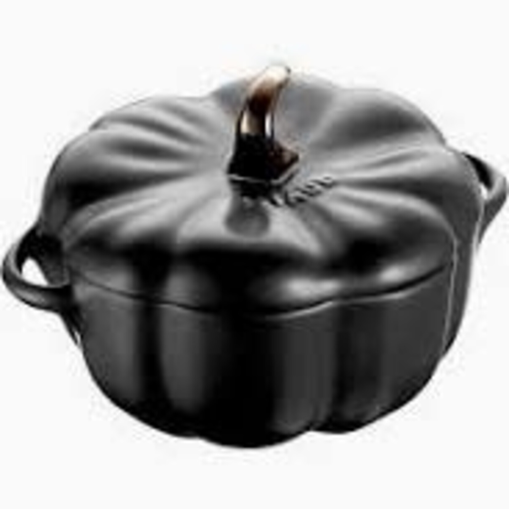 Staub 3.5-qt Pumpkin Dutch Oven - Black w/ Stainless Stem | Staub