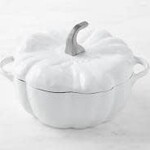 Staub 3.5-qt Pumpkin Cocotte - White w/ Stainless Stem | Staub