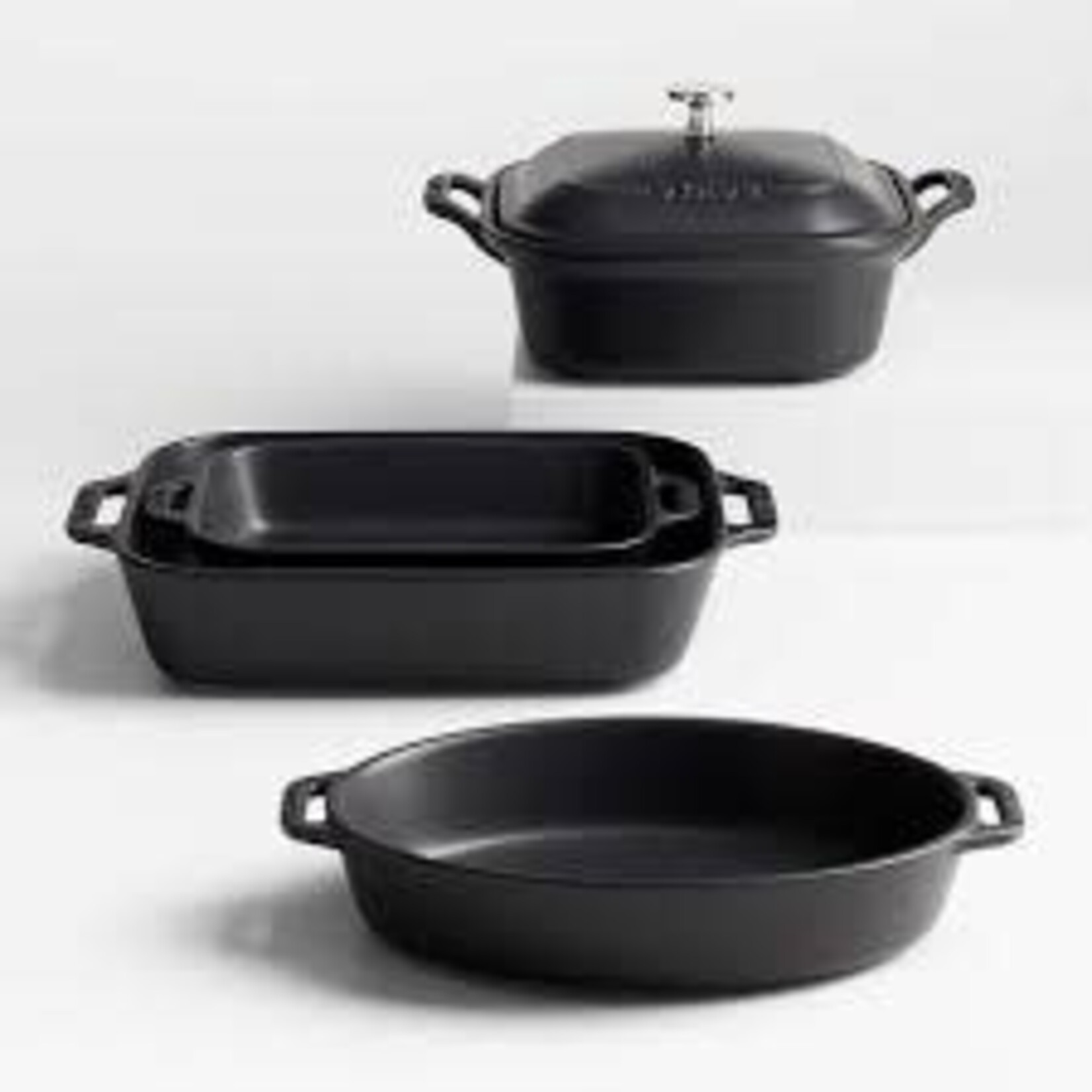 Staub 5-pc Mixed Baking Dish Set - Matte Black | Staub
