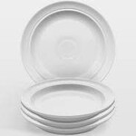 Staub 9.5-inch Soup / Pasta Bowl Set (4-pc) - White | Staub