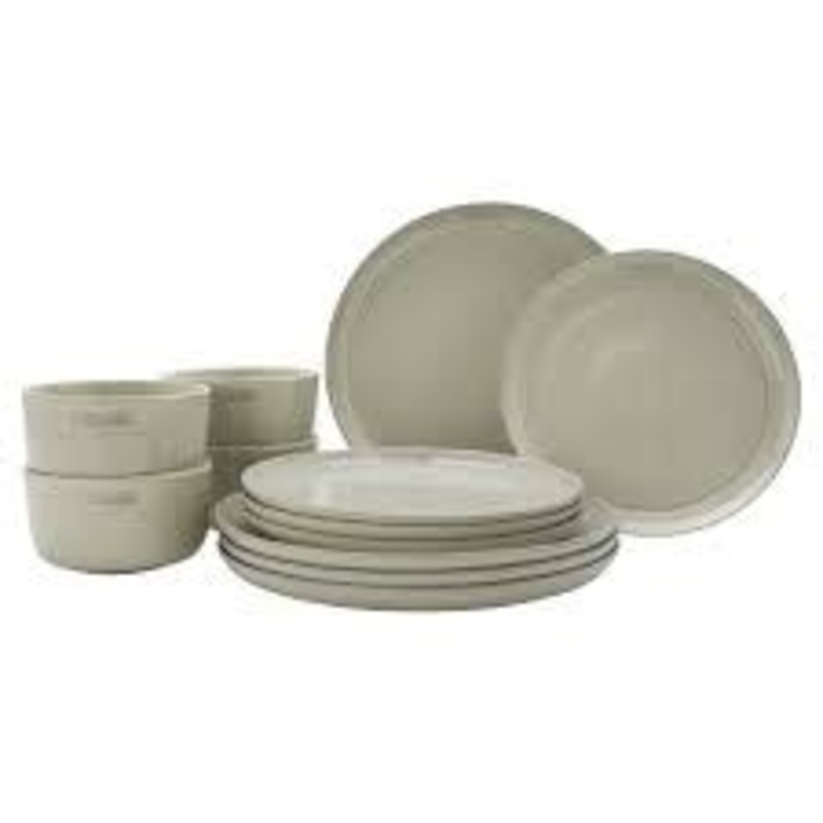 Staub 12-pc Dinnerware Set - White Truffle | Staub