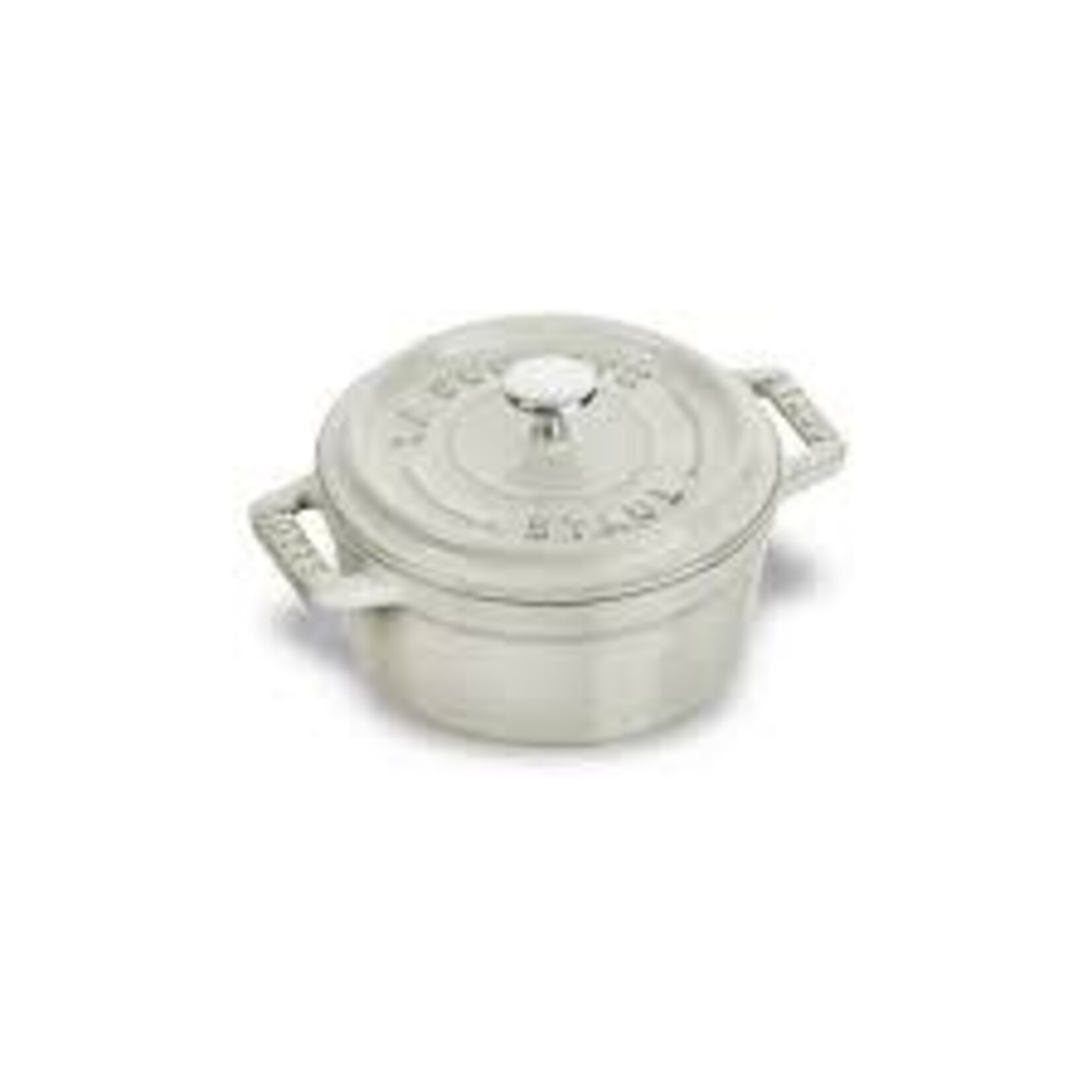 Staub 0.25-qt Mini Round Dutch Oven - White Truffle | Staub