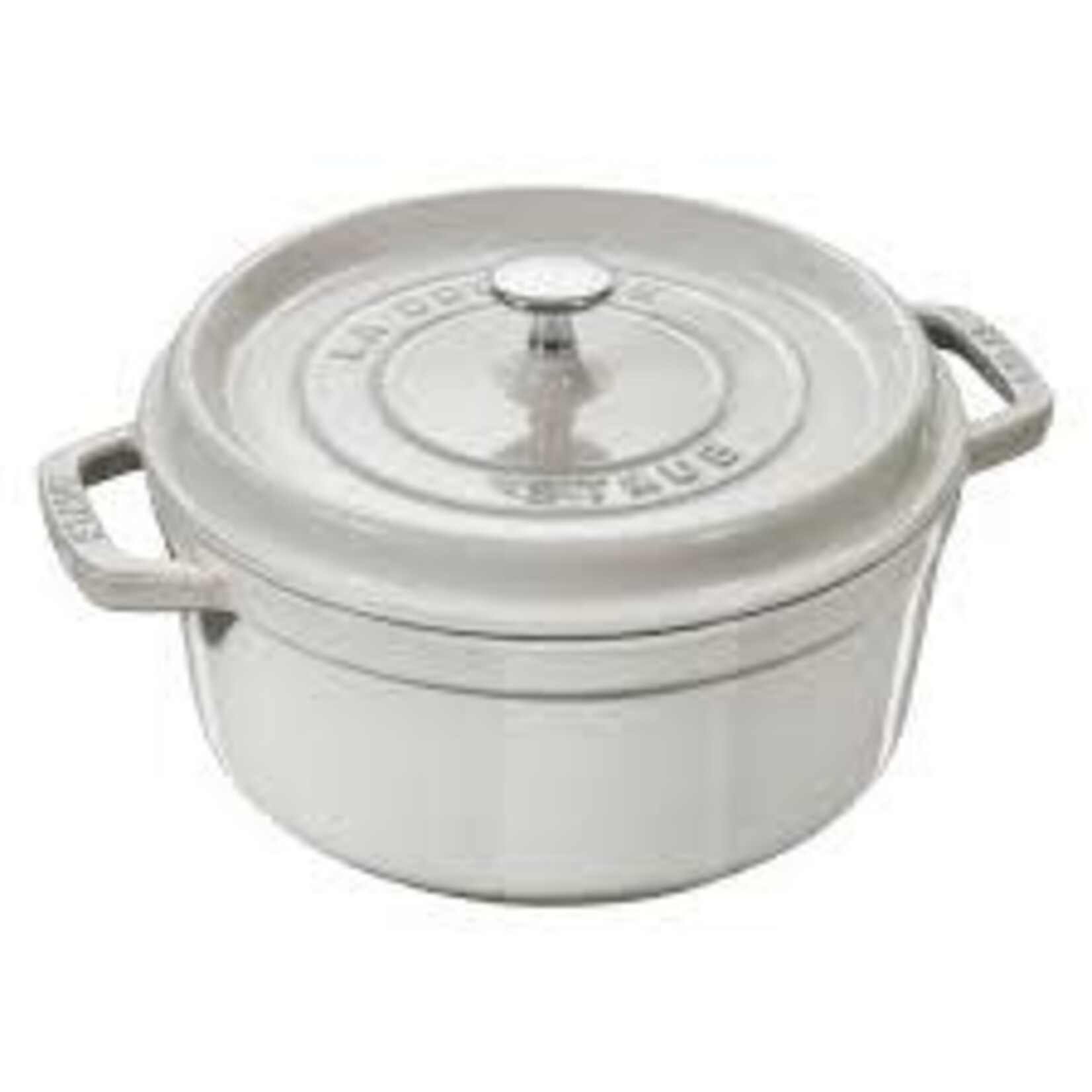 Staub 7-qt Round Dutch Oven - White Truffle | Staub