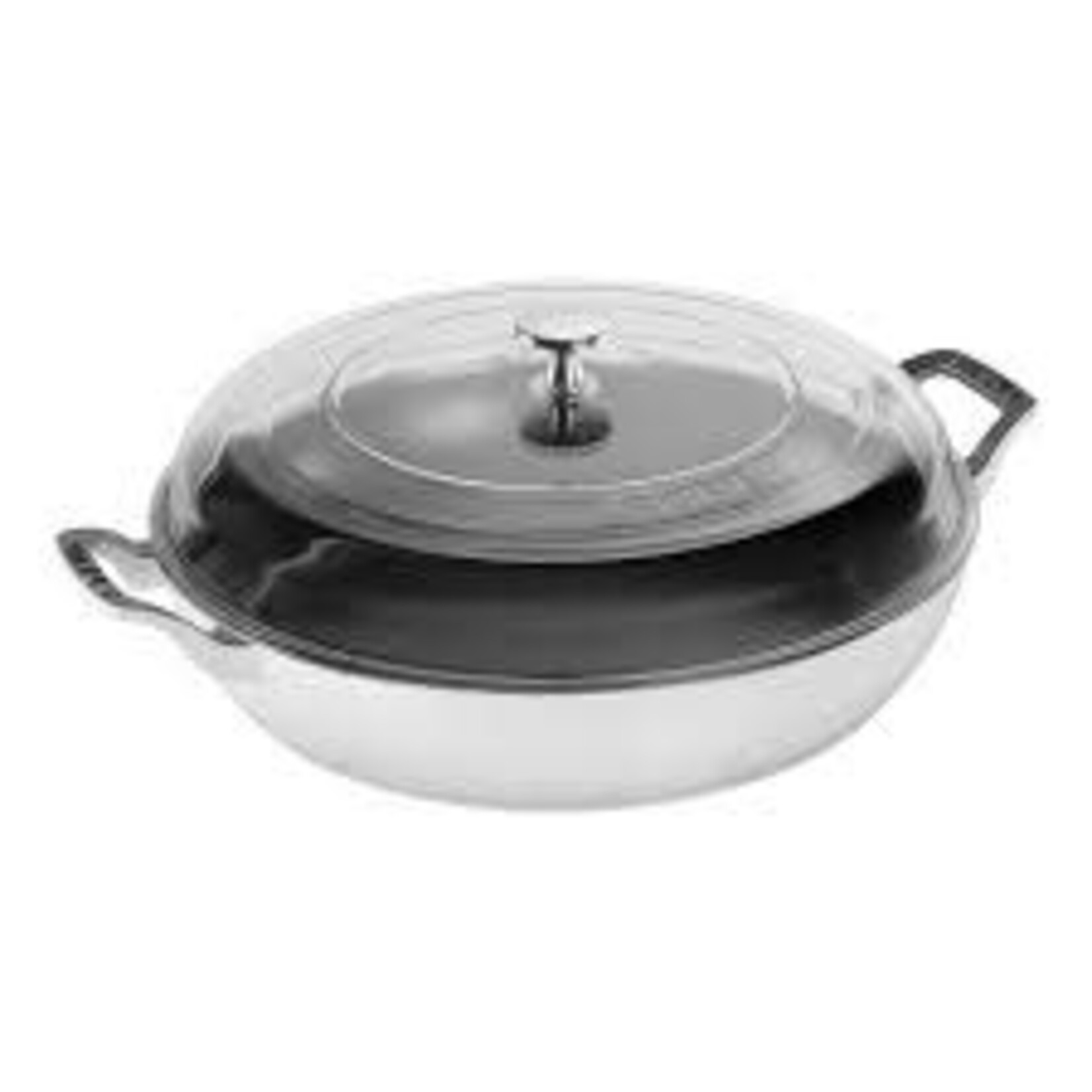 Staub 3.5-qt Braiser with Glass Lid - White | Staub