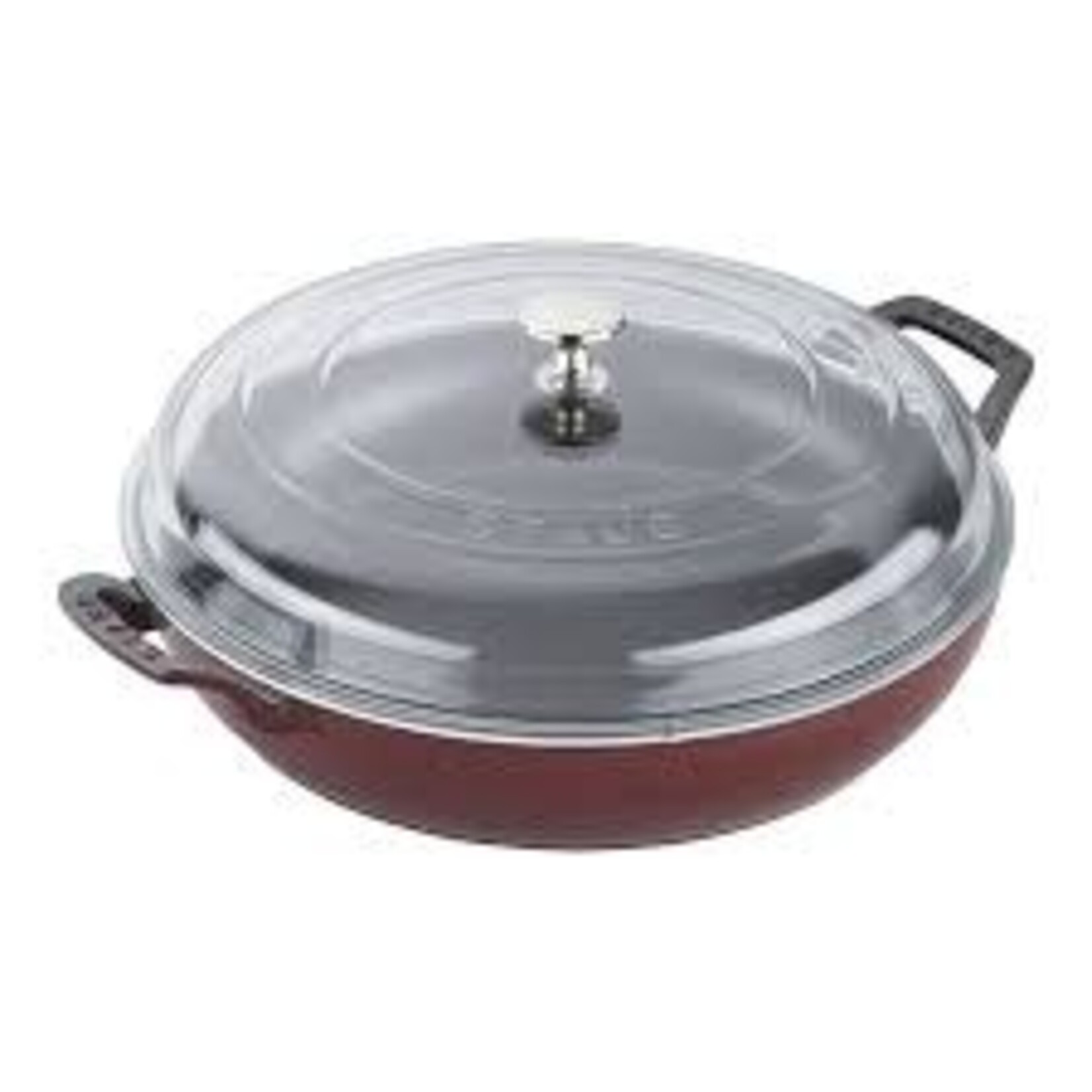 Staub 3.5-qt Braiser with Glass Lid - Grenadine | Staub