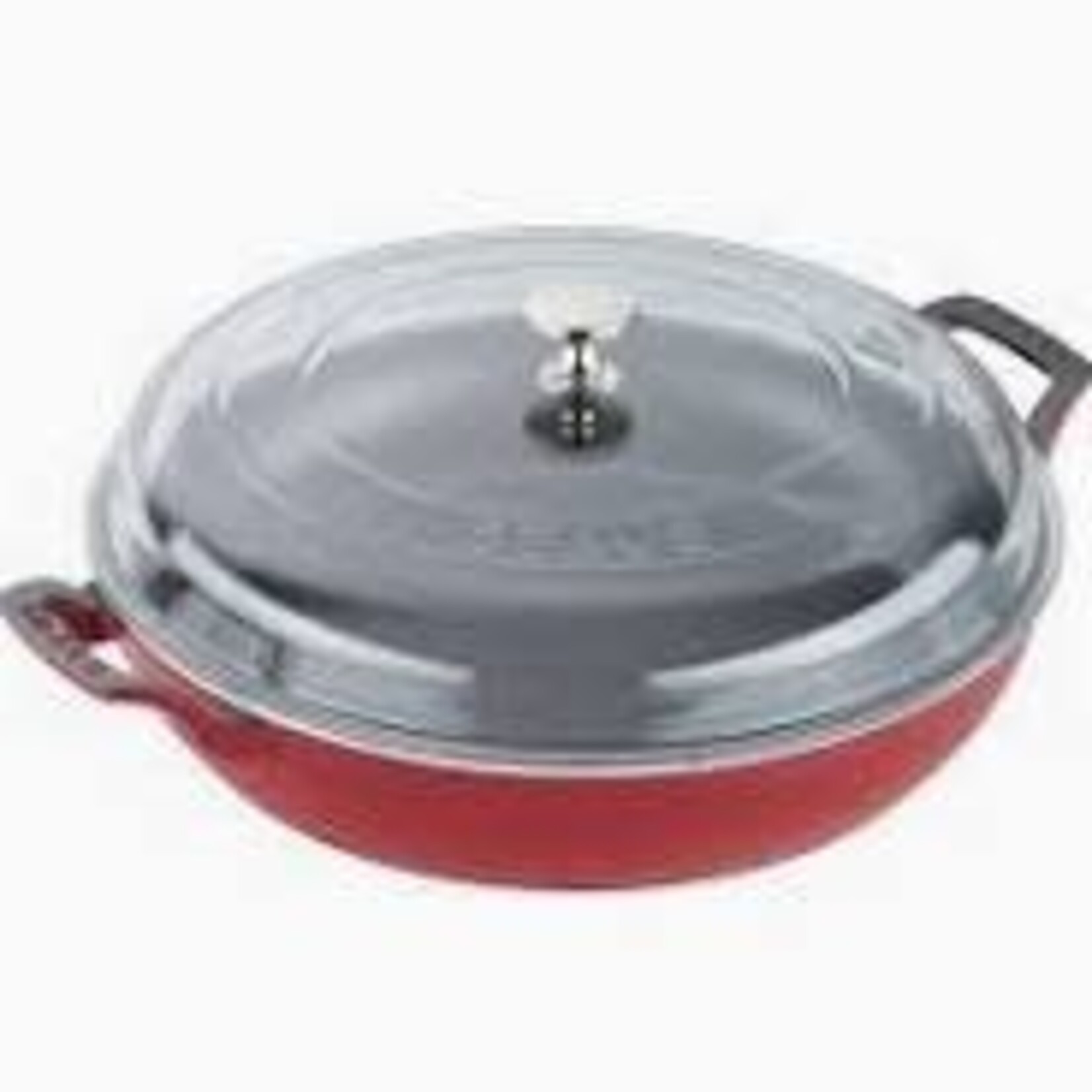 Staub 3.5-qt Braiser with Glass Lid - Cherry | Staub