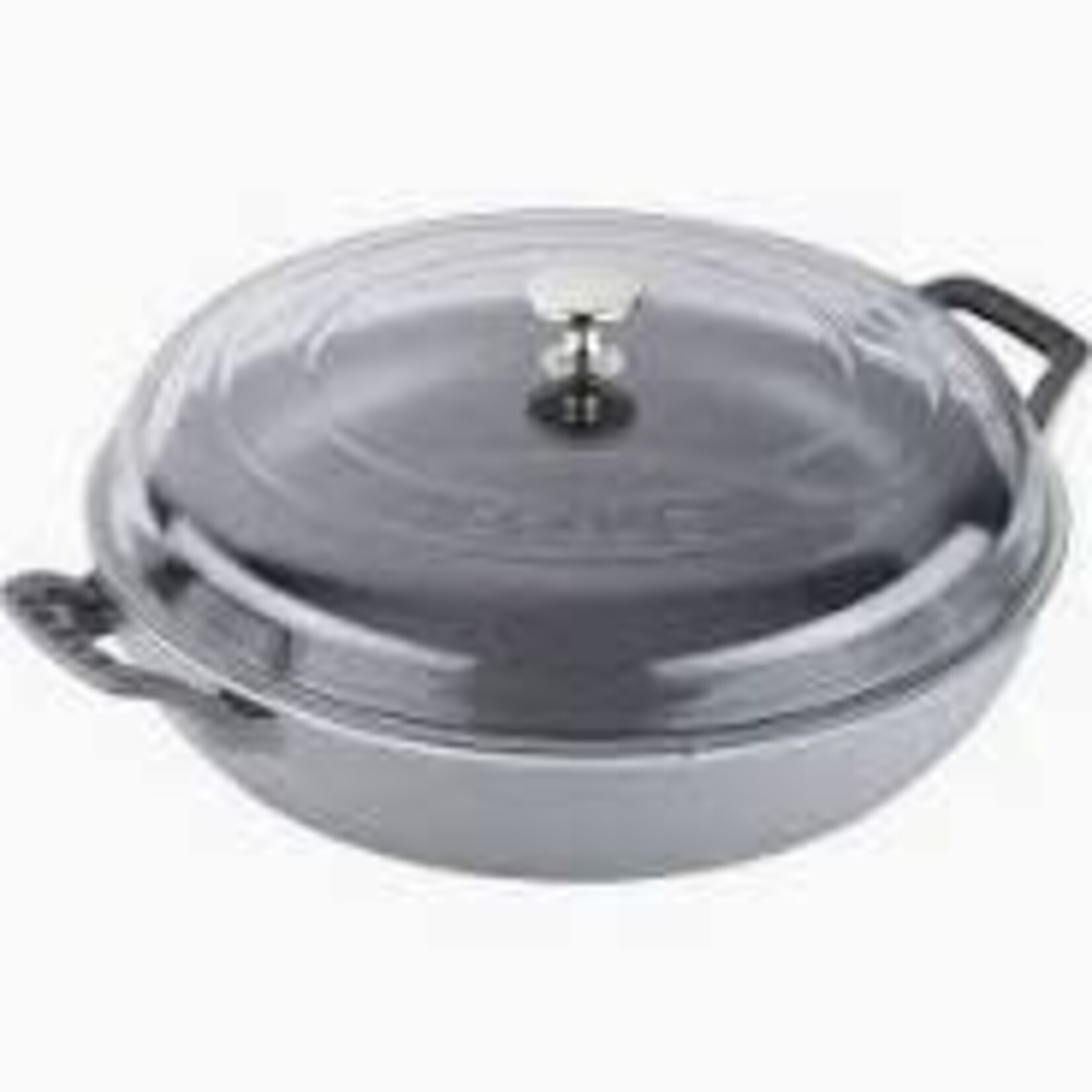 Staub 3.5-qt Braiser with Glass Lid - Graphite Grey | Staub