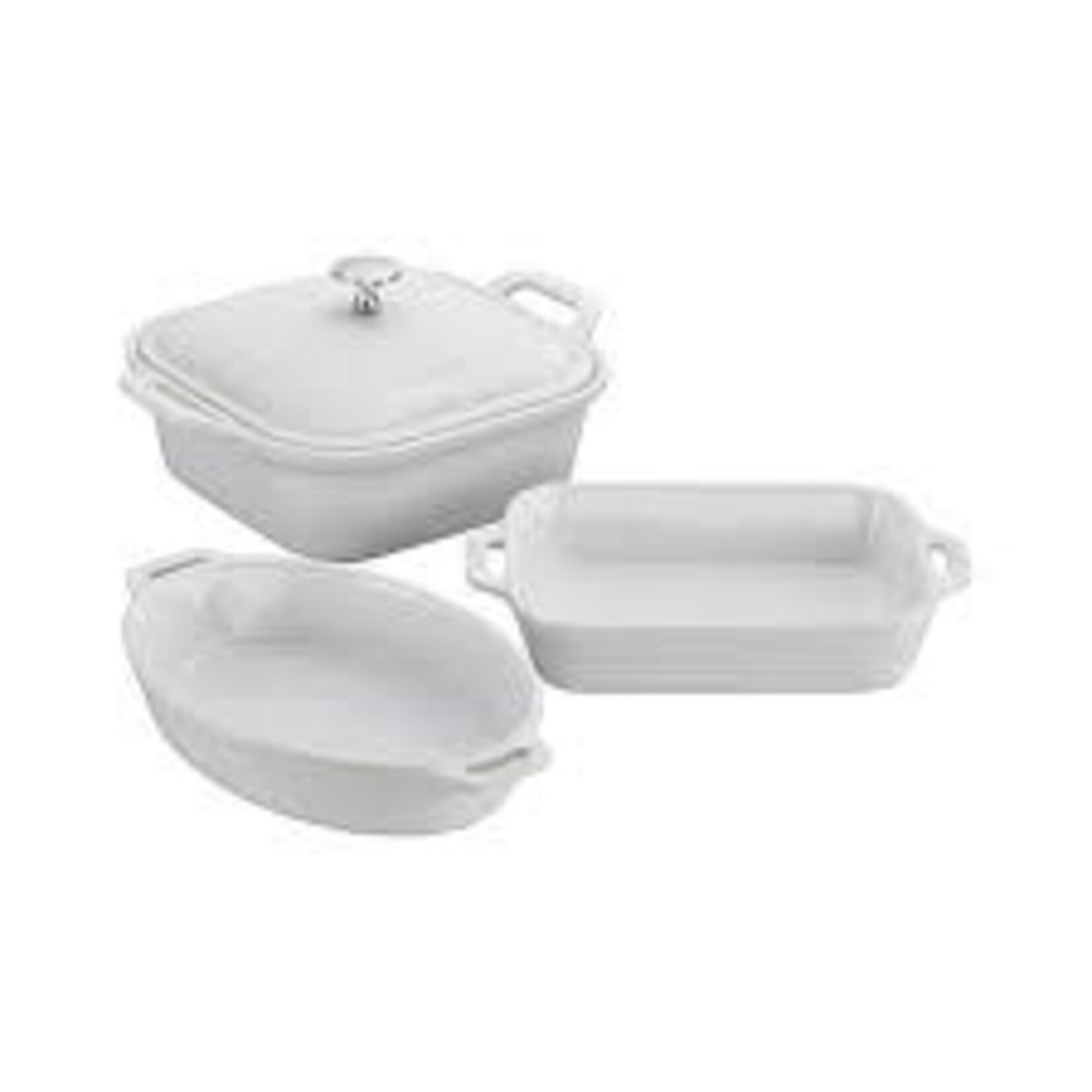 Staub 4-pc Mixed Baking Dish Set - White | Staub