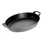 Staub 14.5-inch X 11.2-inch Oval Baking Dish - Graphite Grey | Staub