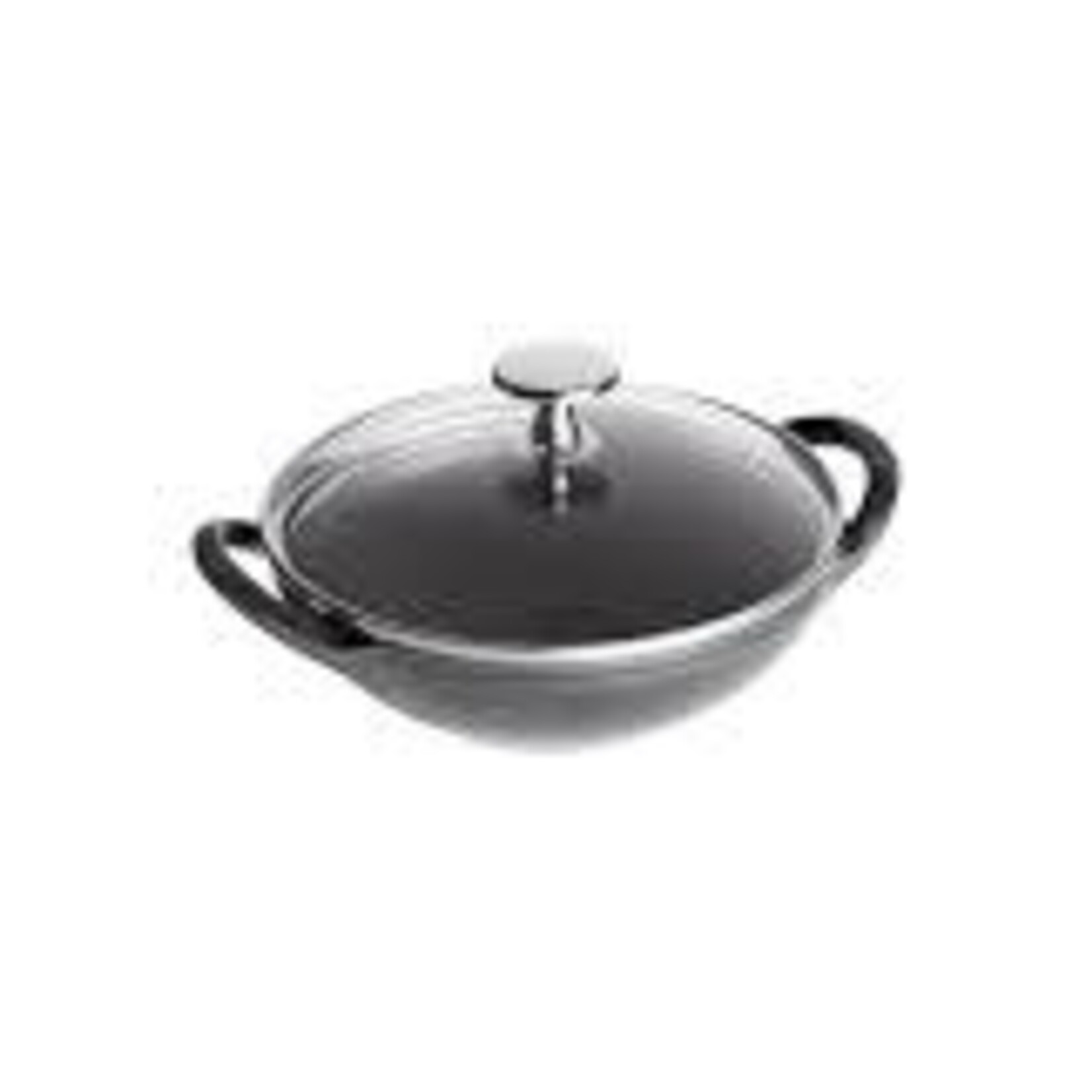 Staub 0.5-qt Baby Wok With Glass Lid - Graphite Grey | Staub