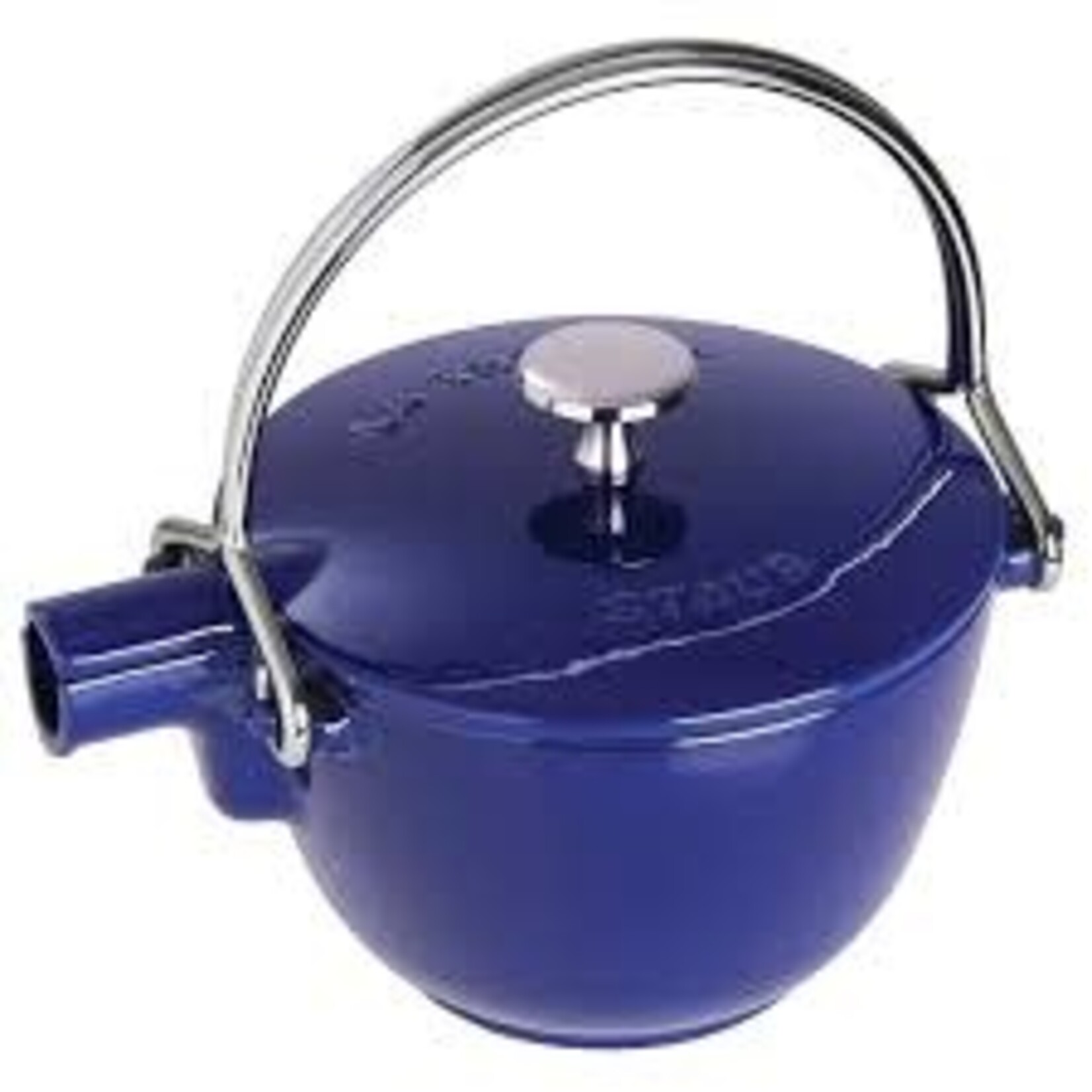 Staub 1-qt Round Tea Kettle - Dark Blue | Staub