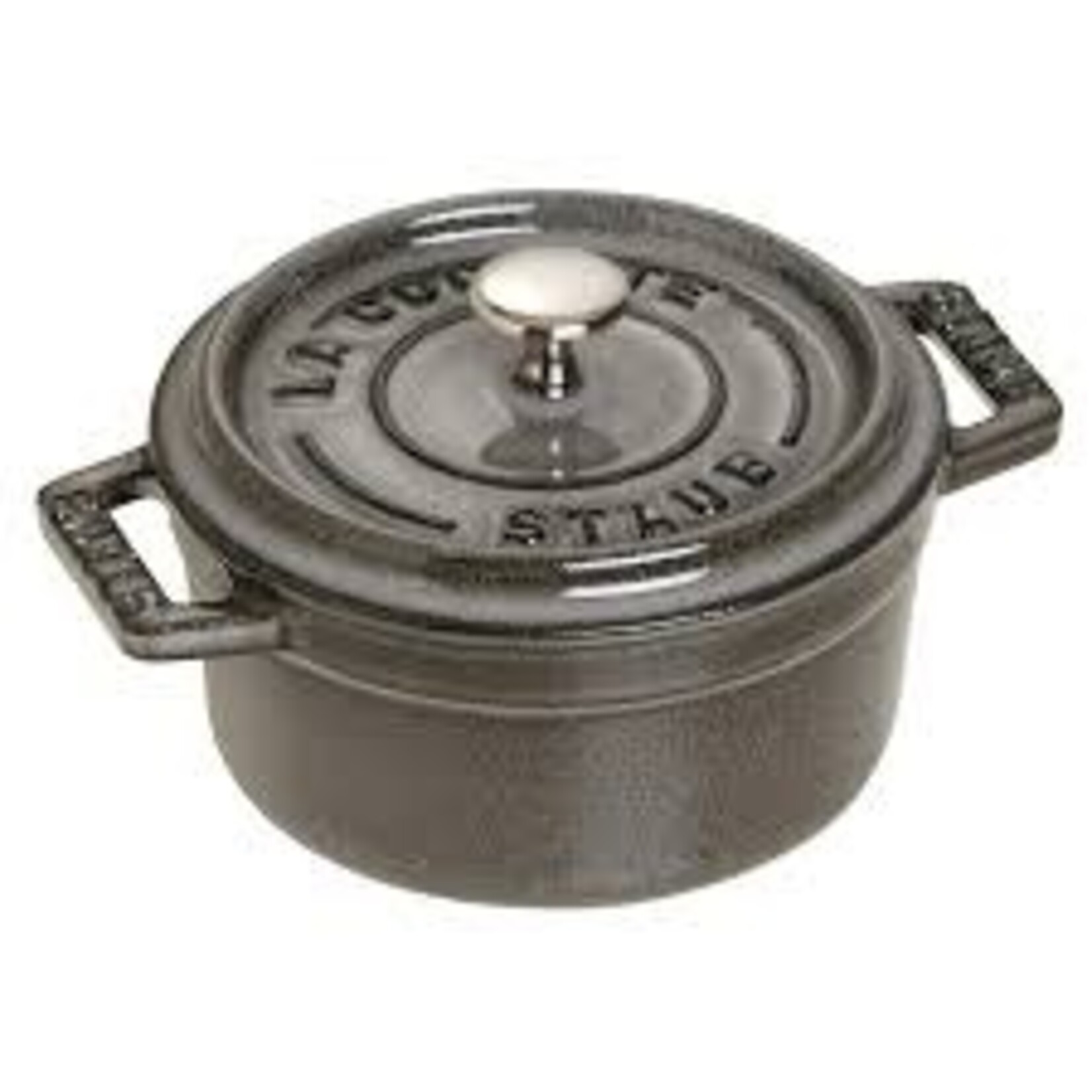 Staub 0.25-qt Mini Round Dutch Oven - Graphite Grey | Staub