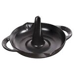 Staub 9.5-inch Vertical Chicken Roaster - Black | Staub