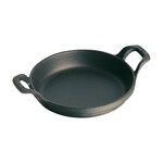 Staub 7.5-inch Round Gratin Baking Dish - Black | Staub