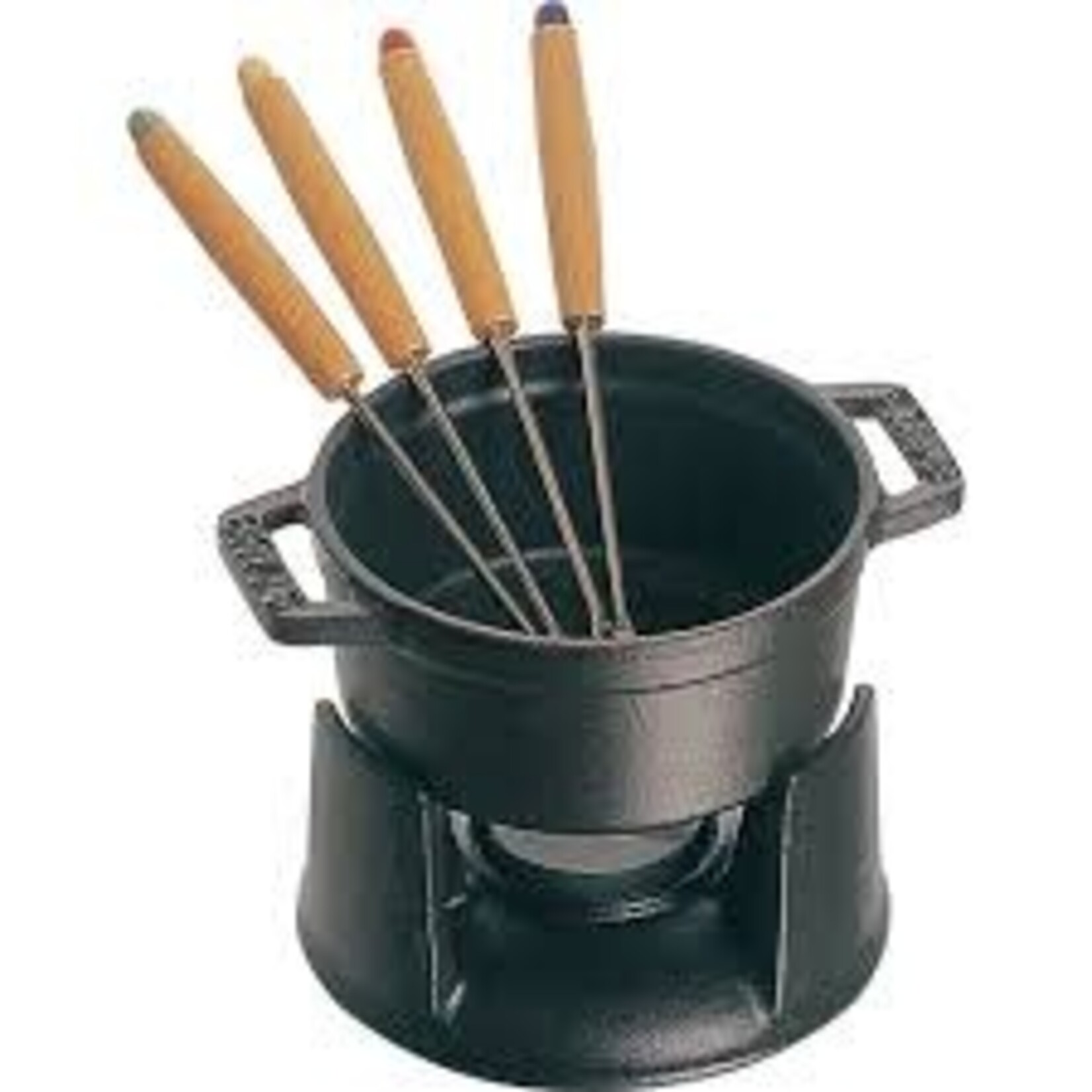 Staub 0.25-qt Mini Chocolate Fondue Set - Black | Staub