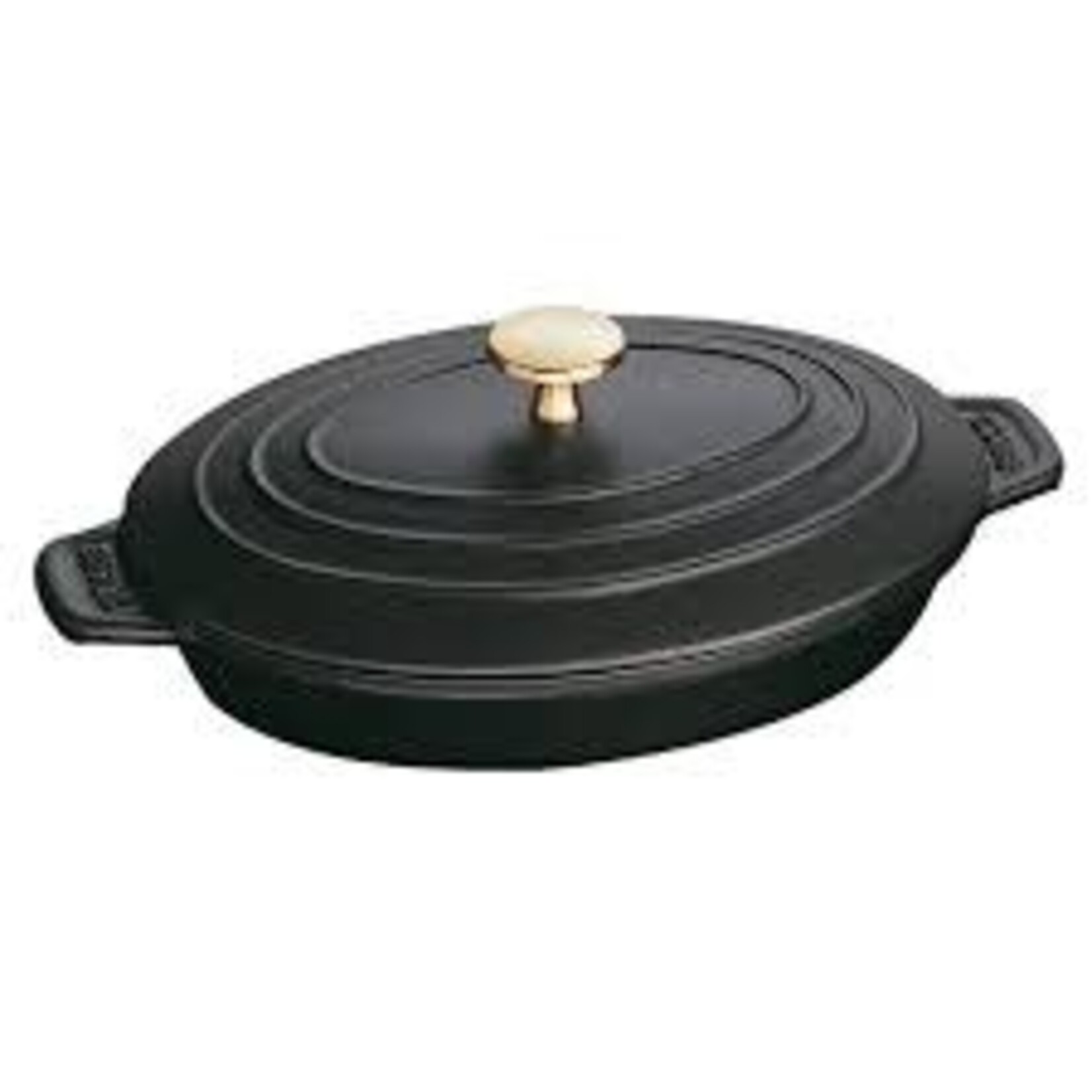 Staub 9-inch X 6.6-inch Oval Covered Baking Dish - Black | Staub
