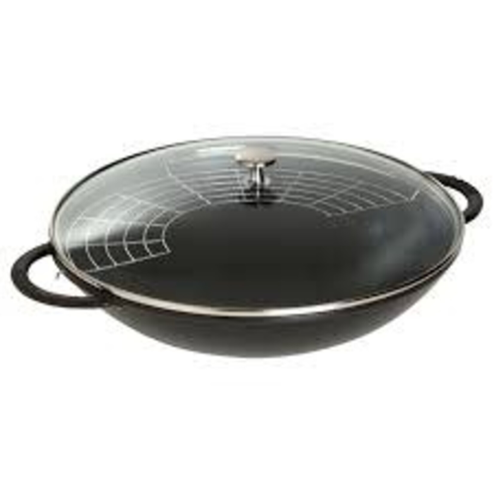 Staub 6-qt Wok With Glass Lid - Black | Staub