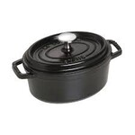 Staub 1-qt Oval Dutch Oven - Black | Staub