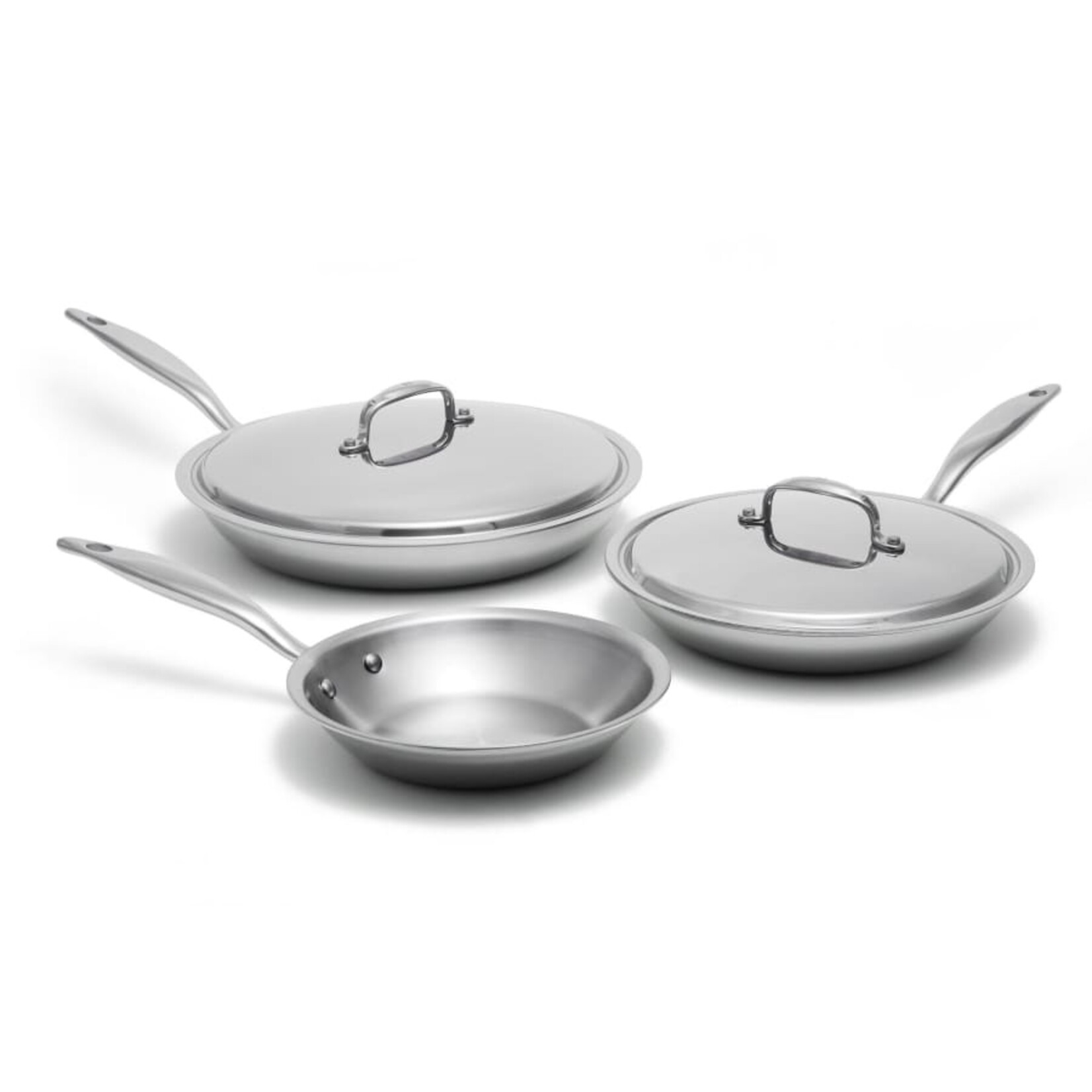 Heritage Steel 5 Piece Titanium Series Fry Pan Set | Heritage Steel