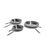 Heritage Steel 3 Piece Eater Series Fry Pan Set | Heritage Steel