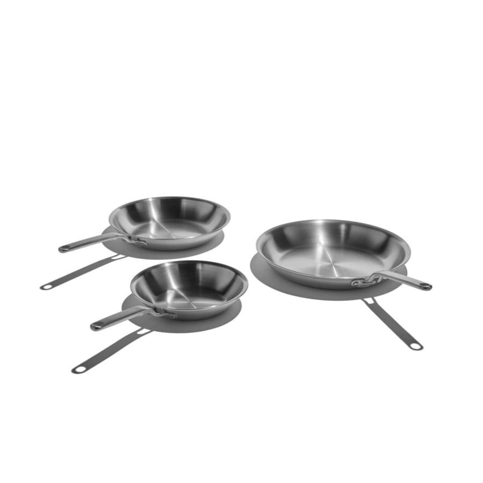 Heritage Steel 3 Piece Eater Series Fry Pan Set | Heritage Steel