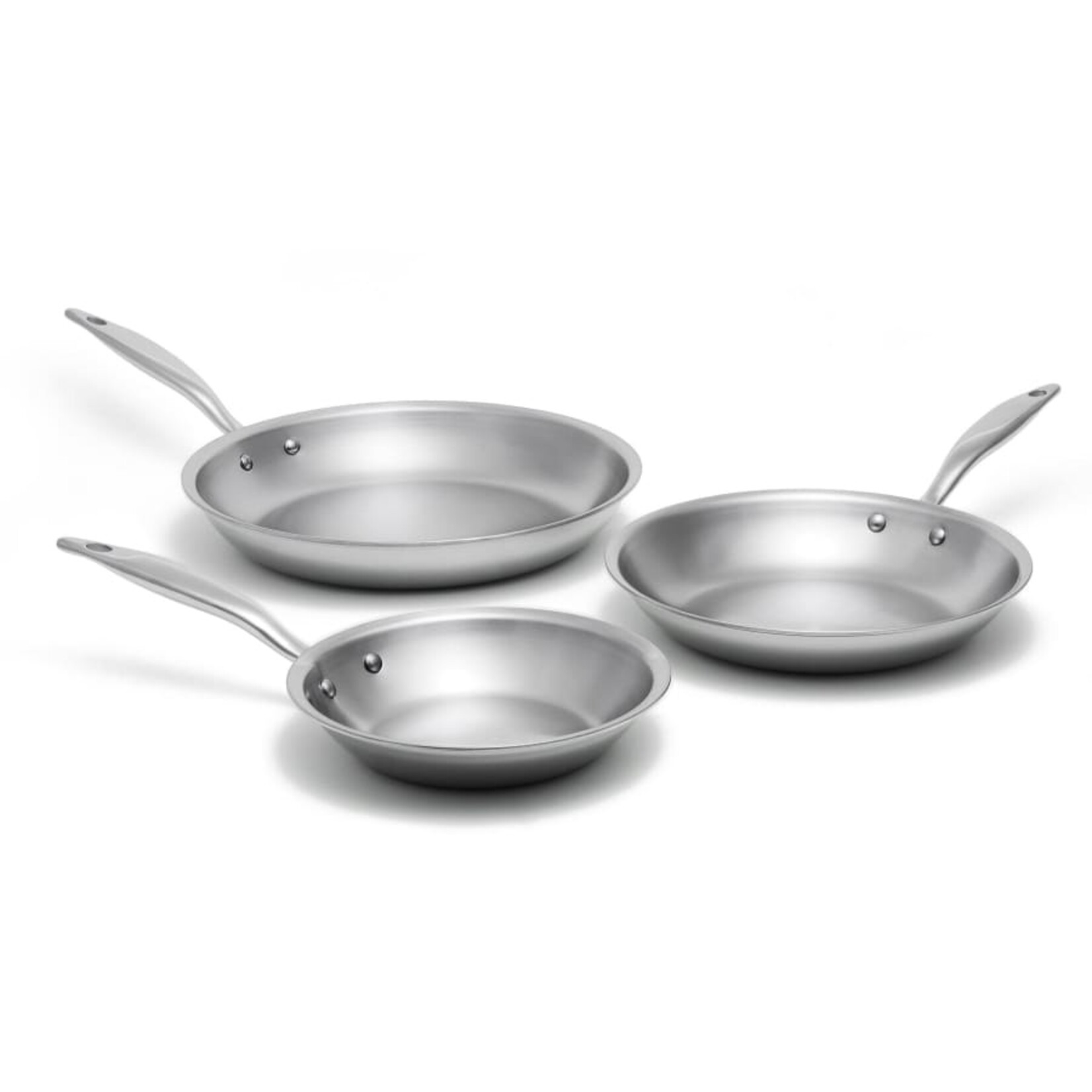 Heritage Steel 3 Piece Titanium Series Fry Pan Set | Heritage Steel